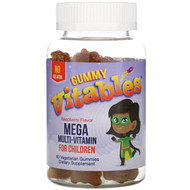<img alt="Vitables, Gummy Mega Multivitamin for Children, No Gelatin, Raspberry Flavor, 60 Vegetarian Gummies" title="Vitables, Gummy Mega Multivitamin for Children, No Gelatin, Raspberry Flavor, 60 Vegetarian Gummies,898220014408"
