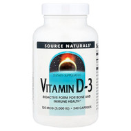 <img alt="Source Naturals, Vitamin D-3, 125 mcg (5,000 IU), 240 Capsules" title="Source Naturals, Vitamin D-3, 125 mcg (5,000 IU), 240 Capsules,021078023388"