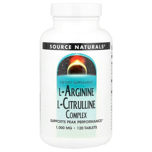 <img alt="Source Naturals, L-Arginine L-Citrulline Complex, 120 Tablets" title="Source Naturals, L-Arginine L-Citrulline Complex, 120 Tablets,021078020431"