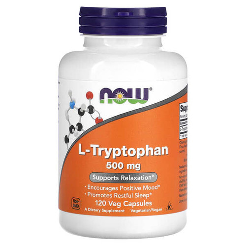 <img alt="NOW Foods, L-Tryptophan, 500 mg, 120 Veg Capsules" title="NOW Foods, L-Tryptophan, 500 mg, 120 Veg Capsules,733739001672"