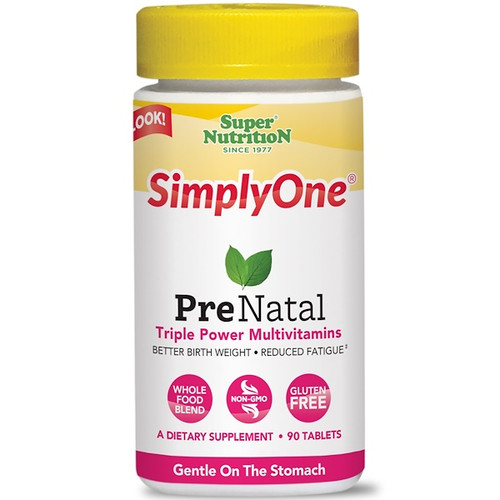 <img alt="Super Nutrition, SimplyOne, PreNatal, Triple Power Multivitamins, 90 Tablets" title="Super Nutrition, SimplyOne, PreNatal, Triple Power Multivitamins, 90 Tablets,033739001598"