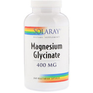 <img alt="Solaray, Magnesium Glycinate, 400 mg, 240 Vegetarian Capsules" title="Solaray, Magnesium Glycinate, 400 mg, 240 Vegetarian Capsules,076280198751"