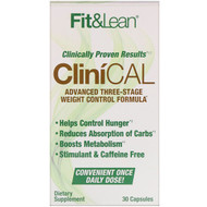 Fit & Lean, CliniCAL, Advanced Three-Stage Weight Control Formula, 30 Capsules