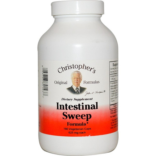 <img alt="Christophers Original Formulas, Intestinal Sweep Formula, 625 mg, 180 Veggie Caps" title="Christophers Original Formulas, Intestinal Sweep Formula, 625 mg, 180 Veggie Caps,084783891437"