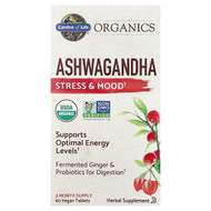 <img alt="Garden of Life, Organics, Ashwagandha, 60 Vegan Tablets (600 mg per Tablet)" title="Garden of Life, Organics, Ashwagandha, 60 Vegan Tablets (600 mg per Tablet),658010121873"
