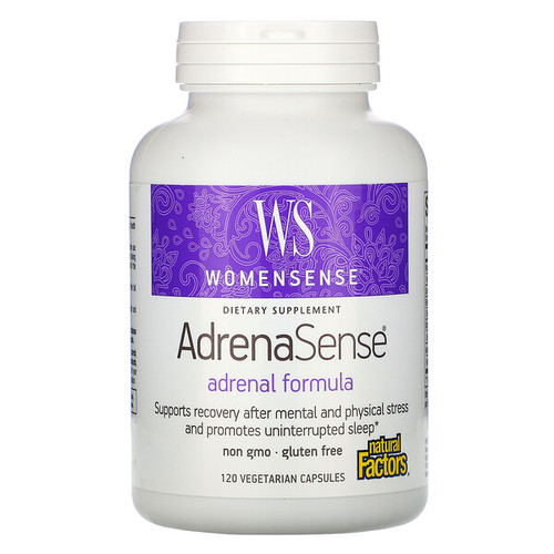 <img alt="Natural Factors, WomenSense, AdrenaSense, Adrenal Formula, 120 Vegetarian Capsules" title="Natural Factors, WomenSense, AdrenaSense, Adrenal Formula, 120 Vegetarian Capsules,068958049427"