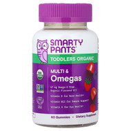 <img alt="SmartyPants, Toddlers Organic, Multi & Omegas Gummies, Cherry and Mixed Berry, 60 Gummies" title="SmartyPants, Toddlers Organic, Multi & Omegas Gummies, Cherry and Mixed Berry, 60 Gummies,817053020875"