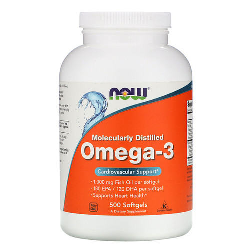 <img alt="Now Foods, Omega-3, 180 EPA/120 DHA, 500 Softgels" title="Now Foods, Omega-3, 180 EPA/120 DHA, 500 Softgels,733739016539"