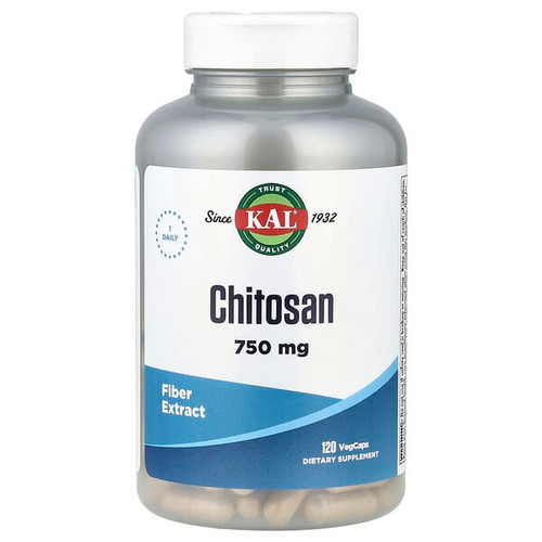 <img alt="KAL, Chitosan, 750 mg, 120 Veg Caps" title="KAL, Chitosan, 750 mg, 120 Veg Caps,021245804123"