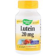 <img alt="Natures Way, Lutein, 20 mg, 60 Softgels" title="Natures Way, Lutein, 20 mg, 60 Softgels,033674154915"