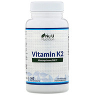 <img alt="Nu U Nutrition, Vitamin K2, 365 Vegan Tablets" title="Nu U Nutrition, Vitamin K2, 365 Vegan Tablets,810028760134"