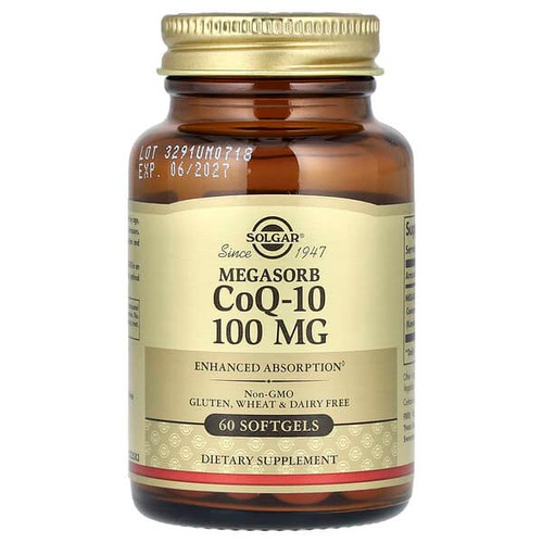 <img alt="Solgar, Megasorb CoQ-10, 100 mg, 60 Softgels" title="Solgar, Megasorb CoQ-10, 100 mg, 60 Softgels,033984009523"