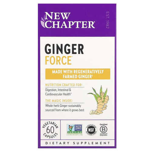 <img alt="New Chapter, Ginger Force, 60 Vegetarian Capsules" title="New Chapter, Ginger Force, 60 Vegetarian Capsules,727783900432"