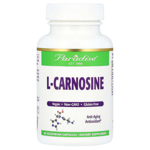 <img alt="Paradise Herbs, L-Carnosine, 60 Vegetarian Capsules (250 mg per Capsule)" title="Paradise Herbs, L-Carnosine, 60 Vegetarian Capsules (250 mg per Capsule),601944777579"