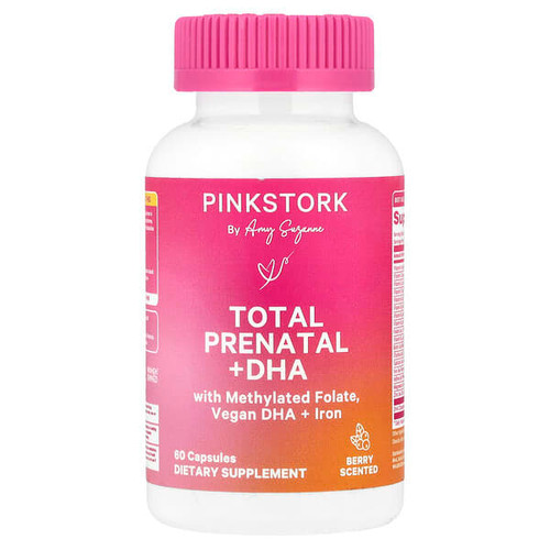 <img alt="Pink Stork, Total Prenatal + DHA, Berry, 60 Capsules" title="Pink Stork, Total Prenatal + DHA, Berry, 60 Capsules,851204007339"