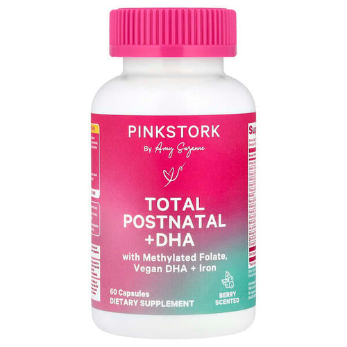 <img alt="Pink Stork, Total Postnatal + DHA, Berry, 60 Capsules" title="Pink Stork, Total Postnatal + DHA, Berry, 60 Capsules,851204007735"