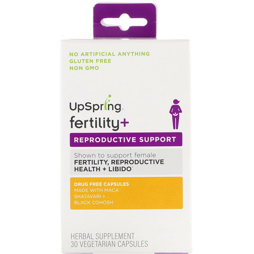 <img alt="UpSpring, Fertility+, Reproductive Support, 30 Vegetarian Capsules" title="UpSpring, Fertility+, Reproductive Support, 30 Vegetarian Capsules,859188006126"