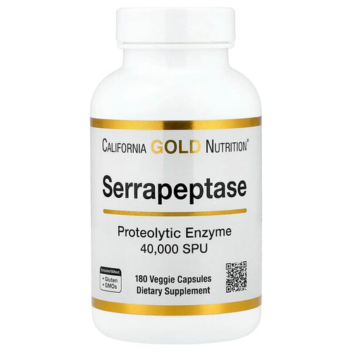 <img alt="California Gold Nutrition, Serrapeptase, Proteolytic Enzyme, 40,000 SPUs, 180 Veggie Capsules" title="California Gold Nutrition, Serrapeptase, Proteolytic Enzyme, 40,000 SPUs, 180 Veggie Capsules,898220015740"