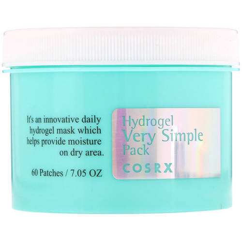 <img alt="Cosrx, Hydrogel Very Simple Pack, 60 Patches, 7.05 oz" title="Cosrx, Hydrogel Very Simple Pack, 60 Patches, 7.05 oz,8809598450004"