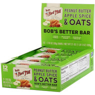 <img alt="Bobs Red Mill, Bobs Better Bar, Peanut Butter Apple Spice & Oats, 12 Bars, 1.76 oz (50 g) Each" title="Bobs Red Mill, Bobs Better Bar, Peanut Butter Apple Spice & Oats, 12 Bars, 1.76 oz (50 g) Each,039978069023"