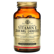 <img alt="Solgar, Naturally Sourced Vitamin E, 268 mg (400 IU), 100 Vegetarian Softgels" title="Solgar, Naturally Sourced Vitamin E, 268 mg (400 IU), 100 Vegetarian Softgels,033984035478"