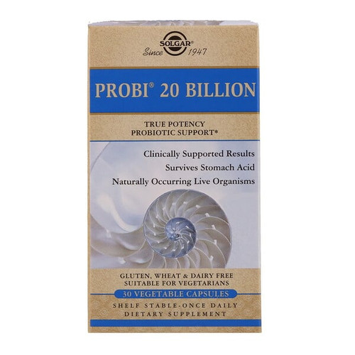 <img alt="Solgar, Probi 20 Billion - 30 Vegetable Capsules" title="Solgar, Probi 20 Billion - 30 Vegetable Capsules,033984539242"