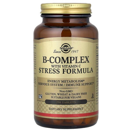<img alt="Solgar, B-Complex with Vitamin C Stress Formula, 250 Tablets" title="Solgar, B-Complex with Vitamin C Stress Formula, 250 Tablets,033984002012"