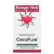 <img alt="Kroeger Herb Co, CircuFlow, 270 Vegetarian Capsules" title="Kroeger Herb Co, CircuFlow, 270 Vegetarian Capsules,696916100158"
