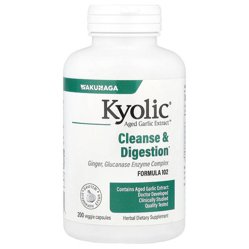 <img alt="Kyolic, Aged Garlic Extract, Cleanse & Digestion, Formula 102, 200 Veggie Capsules" title="Kyolic, Aged Garlic Extract, Cleanse & Digestion, Formula 102, 200 Veggie Capsules,023542102421"