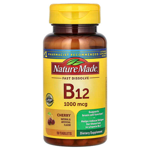<img alt="Nature Made, B-12 Sublingual, Cherry, 1,000 mcg, 50 Tablets" title="Nature Made, B-12 Sublingual, Cherry, 1,000 mcg, 50 Tablets,031604027179"