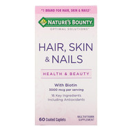 <img alt="Natures Bounty, Hair, Skin & Nails, 60 Coated Caplets" title="Natures Bounty, Hair, Skin & Nails, 60 Coated Caplets,074312075803"
