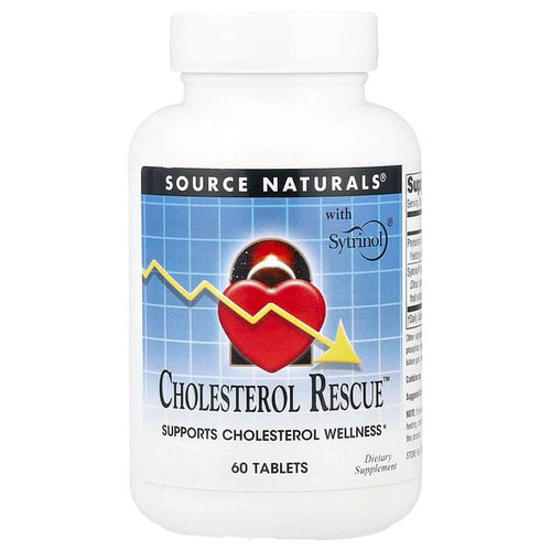 <img alt="Source Naturals, Cholesterol Rescue, 60 Tablets" title="Source Naturals, Cholesterol Rescue, 60 Tablets,021078017813"