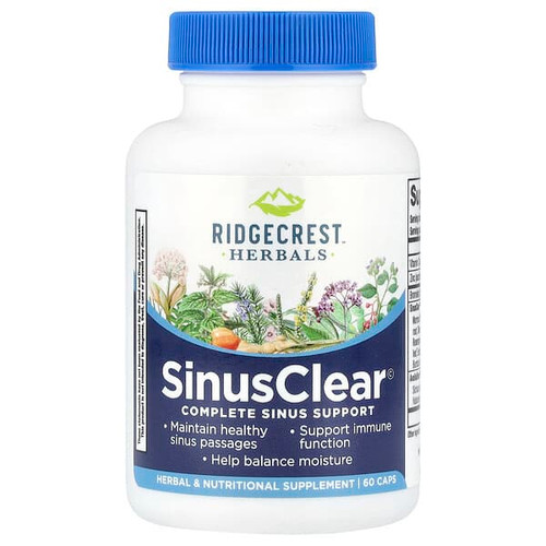 <img alt="RidgeCrest Herbals, SinusClear, 60 Capsules" title="RidgeCrest Herbals, SinusClear, 60 Capsules,355724005870"