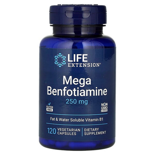 <img alt="Life Extension, Mega Benfotiamine, 250 mg, 120 Vegetarian Capsules" title="Life Extension, Mega Benfotiamine, 250 mg, 120 Vegetarian Capsules,737870925125"