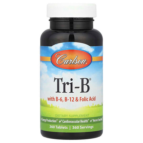 <img alt="Carlson, Tri-B with B-6, B-12 & Folic Acid, 360 Tablets" title="Carlson, Tri-B with B-6, B-12 & Folic Acid, 360 Tablets,088395020032"