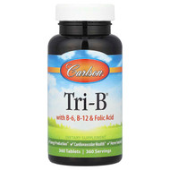 <img alt="Carlson, Tri-B with B-6, B-12 & Folic Acid, 360 Tablets" title="Carlson, Tri-B with B-6, B-12 & Folic Acid, 360 Tablets,088395020032"