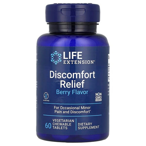 <img alt="Life Extension, Discomfort Relief, Berry, 60 Vegetarian Chewable Tablets" title="Life Extension, Discomfort Relief, Berry, 60 Vegetarian Chewable Tablets,737870230366"