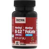 <img alt="Jarrow Formulas, Methyl B-12 & Methyl Folate, Cherry Flavor, 5000 mcg / 800 mcg, 60 Lozenges" title="Jarrow Formulas, Methyl B-12 & Methyl Folate, Cherry Flavor, 5000 mcg / 800 mcg, 60 Lozenges,790011180197"