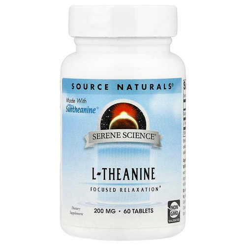 <img alt="Source Naturals, Serene Science, L-Theanine, 60 Tablets" title="Source Naturals, Serene Science, L-Theanine, 60 Tablets,021078014997"