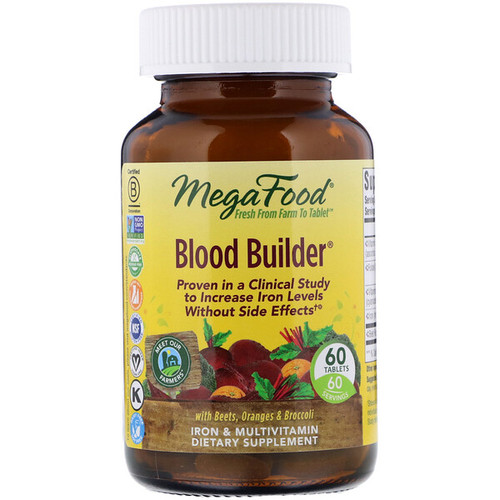<img alt="MegaFood, Blood Builder, 60 Tablets" title="MegaFood, Blood Builder, 60 Tablets,051494101711"