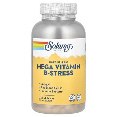 <img alt="Solaray, Mega Vitamin B-Stress, Timed-Release, 240 VegCaps" title="Solaray, Mega Vitamin B-Stress, Timed-Release, 240 VegCaps,076280042429"