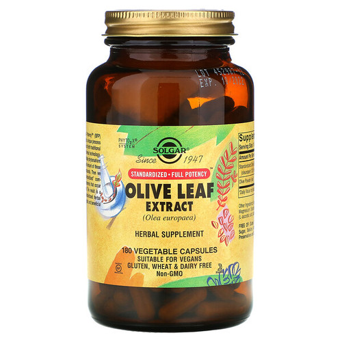 <img alt="Solgar, Olive Leaf Extract, 180 Vegetable Capsules" title="Solgar, Olive Leaf Extract, 180 Vegetable Capsules,033984041301"