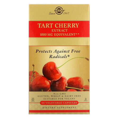 <img alt="Solgar, Tart Cherry Extract, 90 Vegetable Capsules" title="Solgar, Tart Cherry Extract, 90 Vegetable Capsules,033984315495"