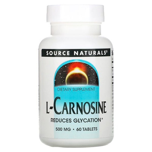 <img alt="Source Naturals, L-Carnosine, 500 mg, 60 Tablets" title="Source Naturals, L-Carnosine, 500 mg, 60 Tablets,021078015581"