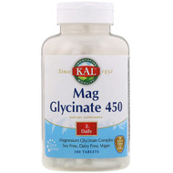 KAL, Magnesium Glycinate 450, 450 mg, 180 Tablets