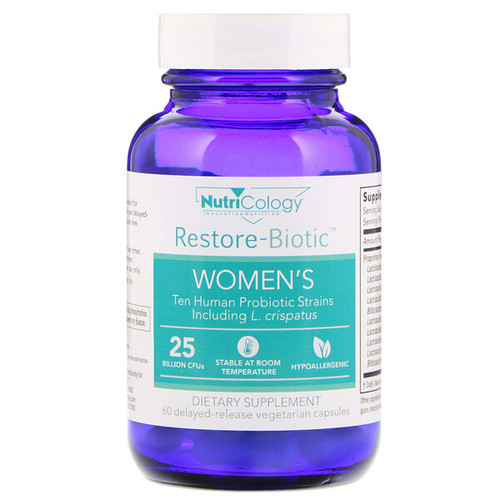 <img alt="Nutricology, Restore-Biotic Womens, 60 Delayed-Release Vegetarian Capsules" title="Nutricology, Restore-Biotic Womens, 60 Delayed-Release Vegetarian Capsules,713947573307"