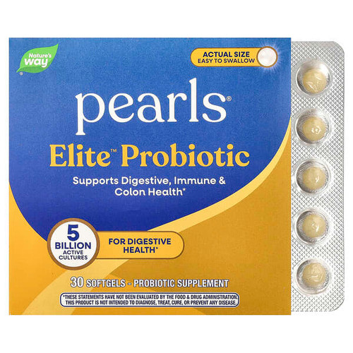 <img alt="Natures Way, Pearls Elite Probiotic, 5 Billion CFU, 30 Softgels" title="Natures Way, Pearls Elite Probiotic, 5 Billion CFU, 30 Softgels,763948564354"