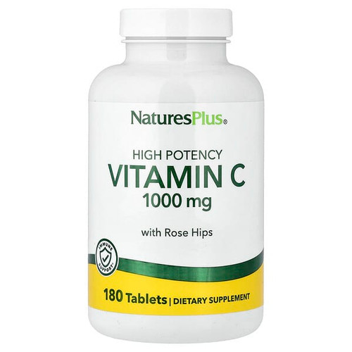 <img alt="NaturesPlus, Vitamin C With Rose Hips, High Potency, 180 Tablets" title="NaturesPlus, Vitamin C With Rose Hips, High Potency, 180 Tablets,097467022904"