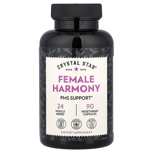 <img alt="Crystal Star, Female Harmony, 90 Vegetarian Capsules" title="Crystal Star, Female Harmony, 90 Vegetarian Capsules,747889022906"