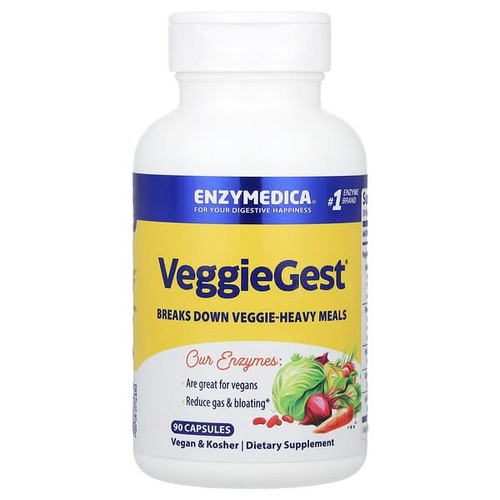 <img alt="Enzymedica, VeggieGest, 90 Capsules" title="Enzymedica, VeggieGest, 90 Capsules,670480201114"